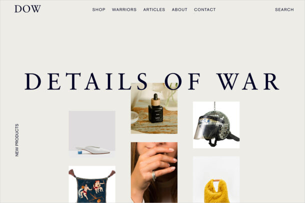Details of warウェブサイトの画面キャプチャ画像