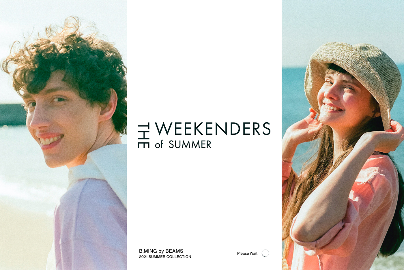THE WEEKENDERS of SUMMER | B:MING by BEAMSウェブサイトの画面キャプチャ画像