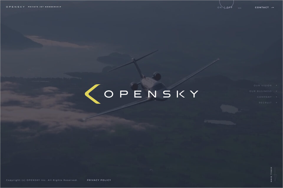 株式会社OpenSky（オープンスカイ） 公式サイトウェブサイトの画面キャプチャ画像