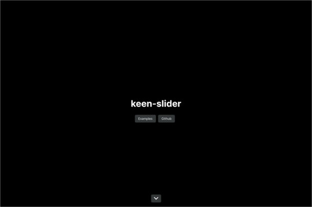 keen-slider ｜Pure Javascript スライダーウェブサイトの画面キャプチャ画像