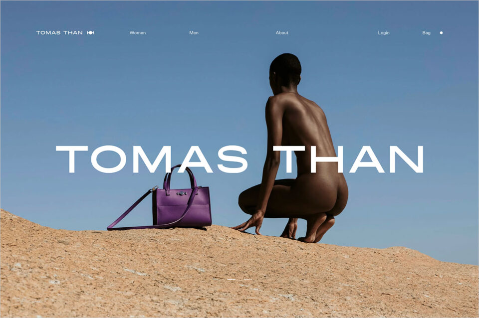 TOMAS THAN – Official Website & Online Storeウェブサイトの画面キャプチャ画像