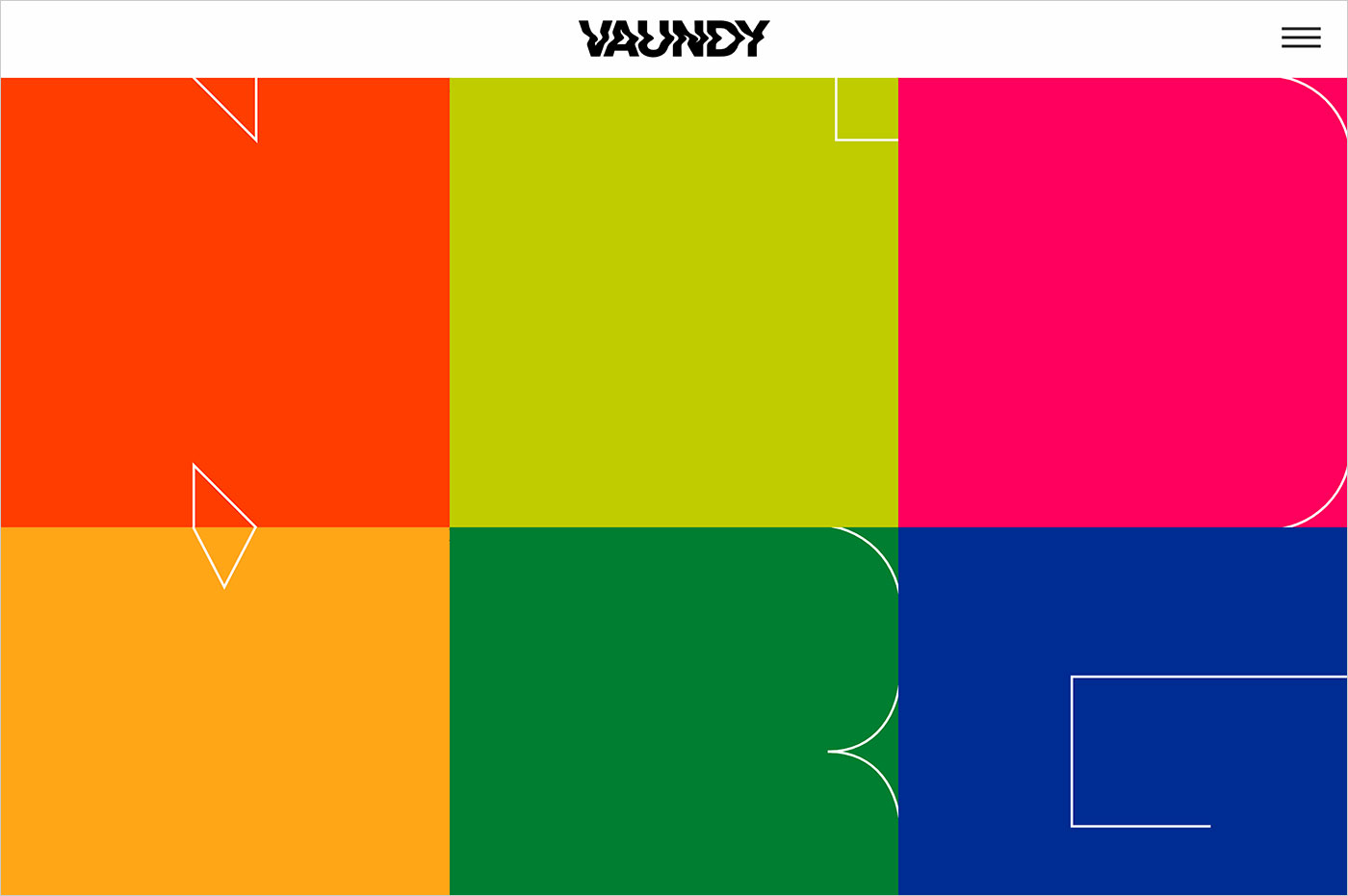 Vaundy Official Websiteウェブサイトの画面キャプチャ画像