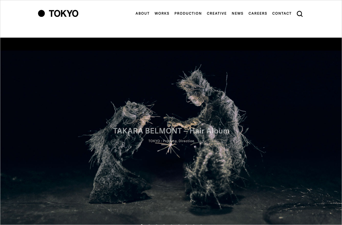 TOKYO | Interactive Production Teamウェブサイトの画面キャプチャ画像
