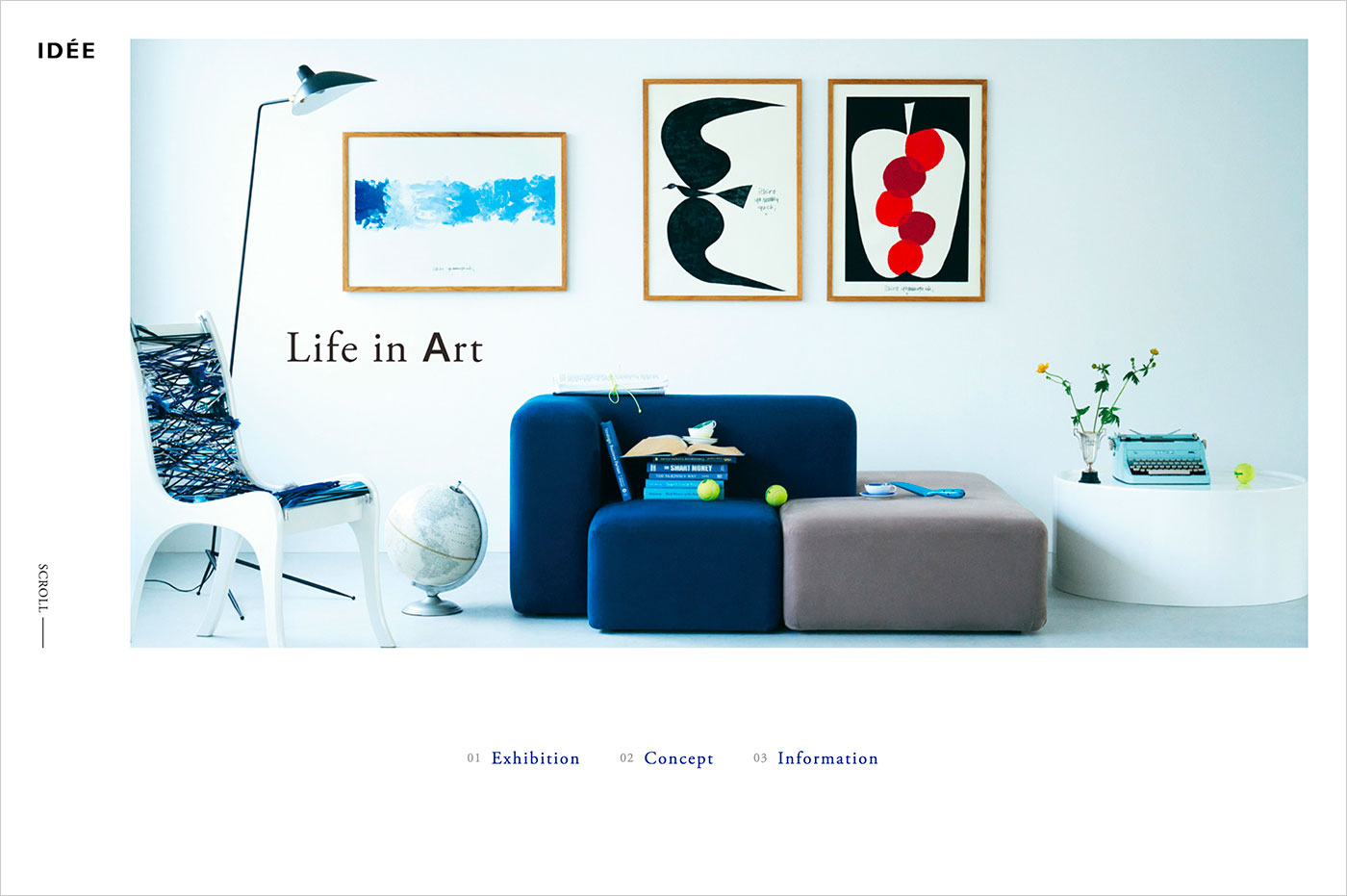 Life in Art | IDÉEウェブサイトの画面キャプチャ画像