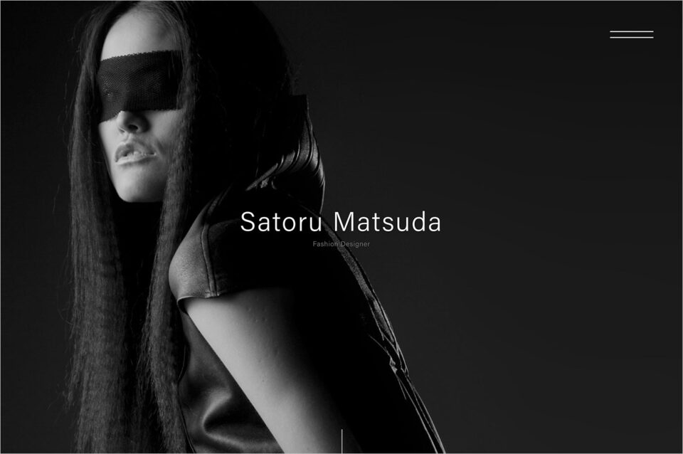 Satoru Matsuda｜Fashion Designerウェブサイトの画面キャプチャ画像