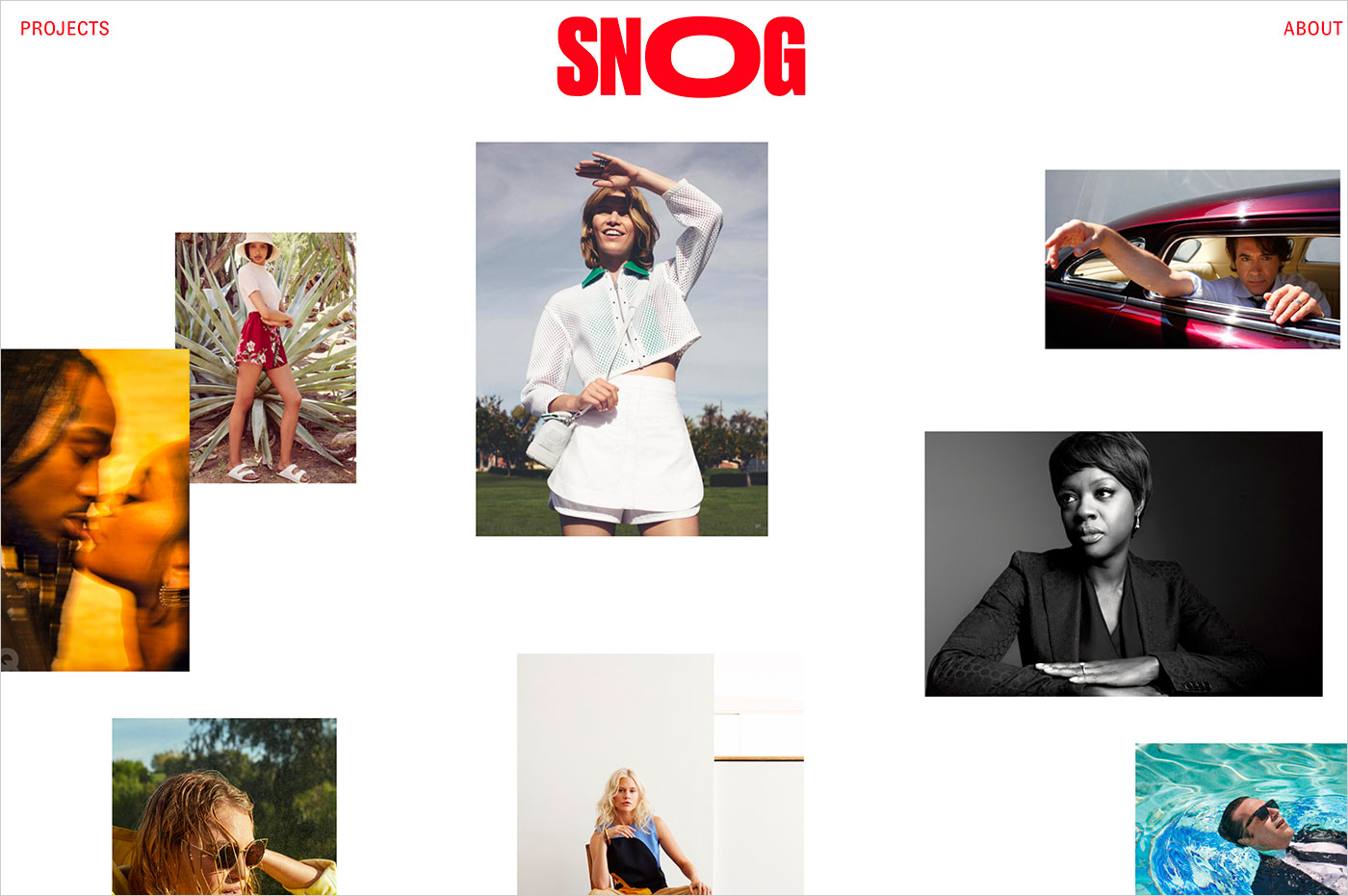 Snog Productionsウェブサイトの画面キャプチャ画像