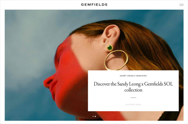 Gemfields — Global Emerald & Ruby Gemstone Supplierウェブサイトの画面キャプチャ画像