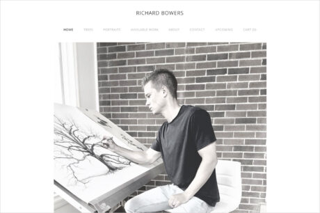 RICHARD BOWERSウェブサイトの画面キャプチャ画像