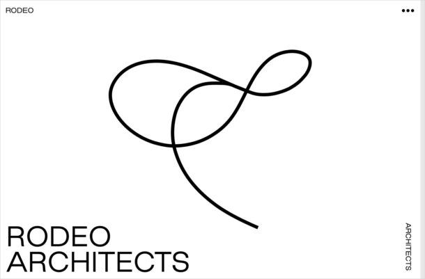 Rodeo Architectsウェブサイトの画面キャプチャ画像