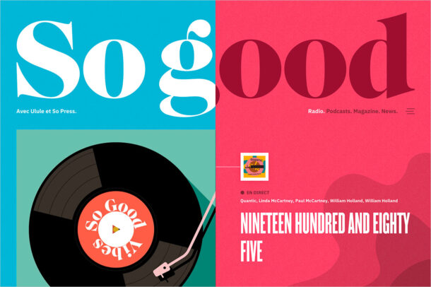 So good avec Ulule et So Press | Podcast, Radio & Magazineウェブサイトの画面キャプチャ画像