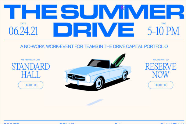 Drive Capital | The Summer Driveウェブサイトの画面キャプチャ画像