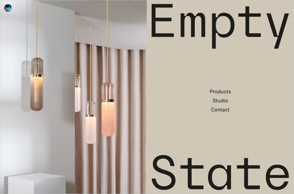 Empty State – Envisioned by architects. Designed by engineers. Built by hand.ウェブサイトの画面キャプチャ画像