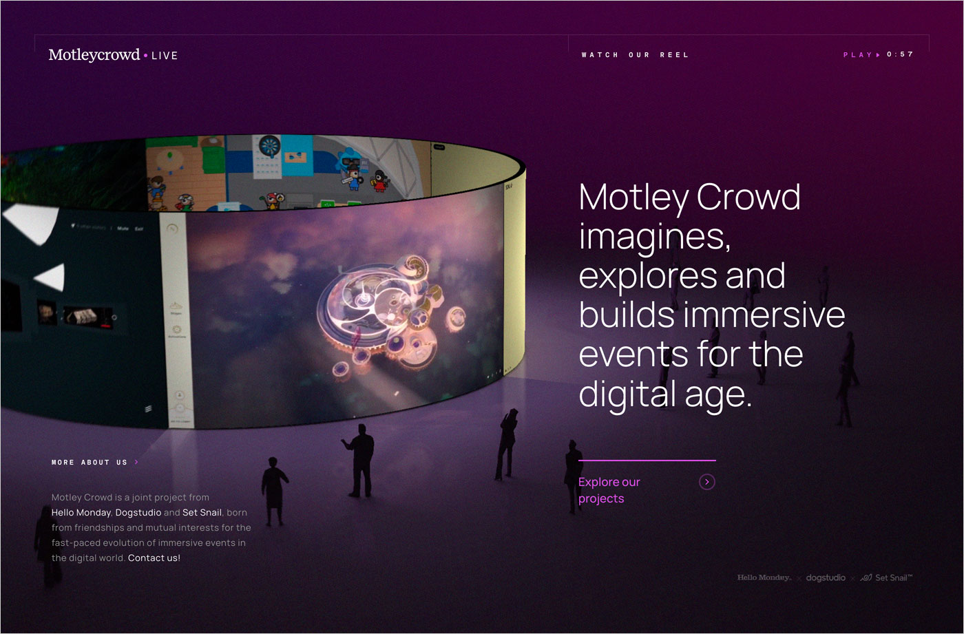 Motley Crowdウェブサイトの画面キャプチャ画像