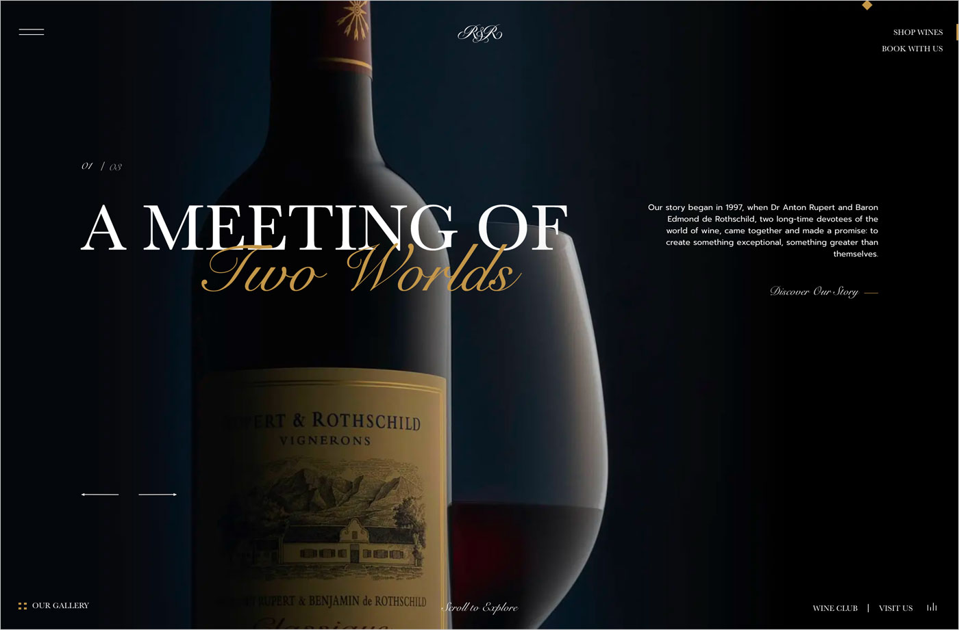Rupert & Rothschild Vignerons | Wine South Africaウェブサイトの画面キャプチャ画像