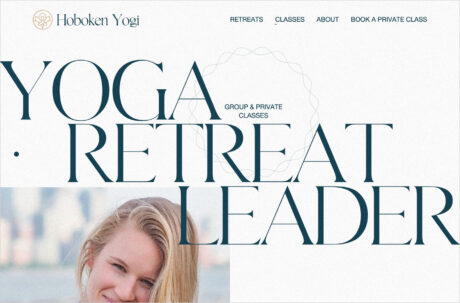 Hoboken Yogi – Retreat Leaderウェブサイトの画面キャプチャ画像