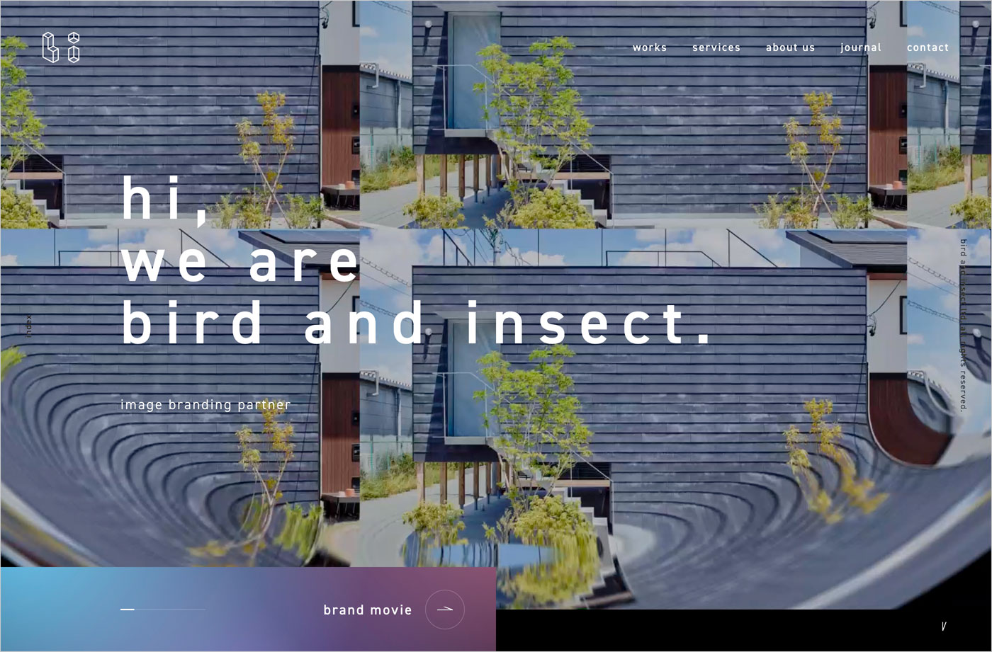 bird and insectウェブサイトの画面キャプチャ画像