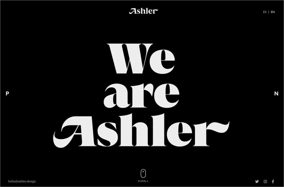 Ashler Designウェブサイトの画面キャプチャ画像