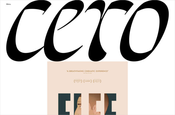Cero Magazineウェブサイトの画面キャプチャ画像