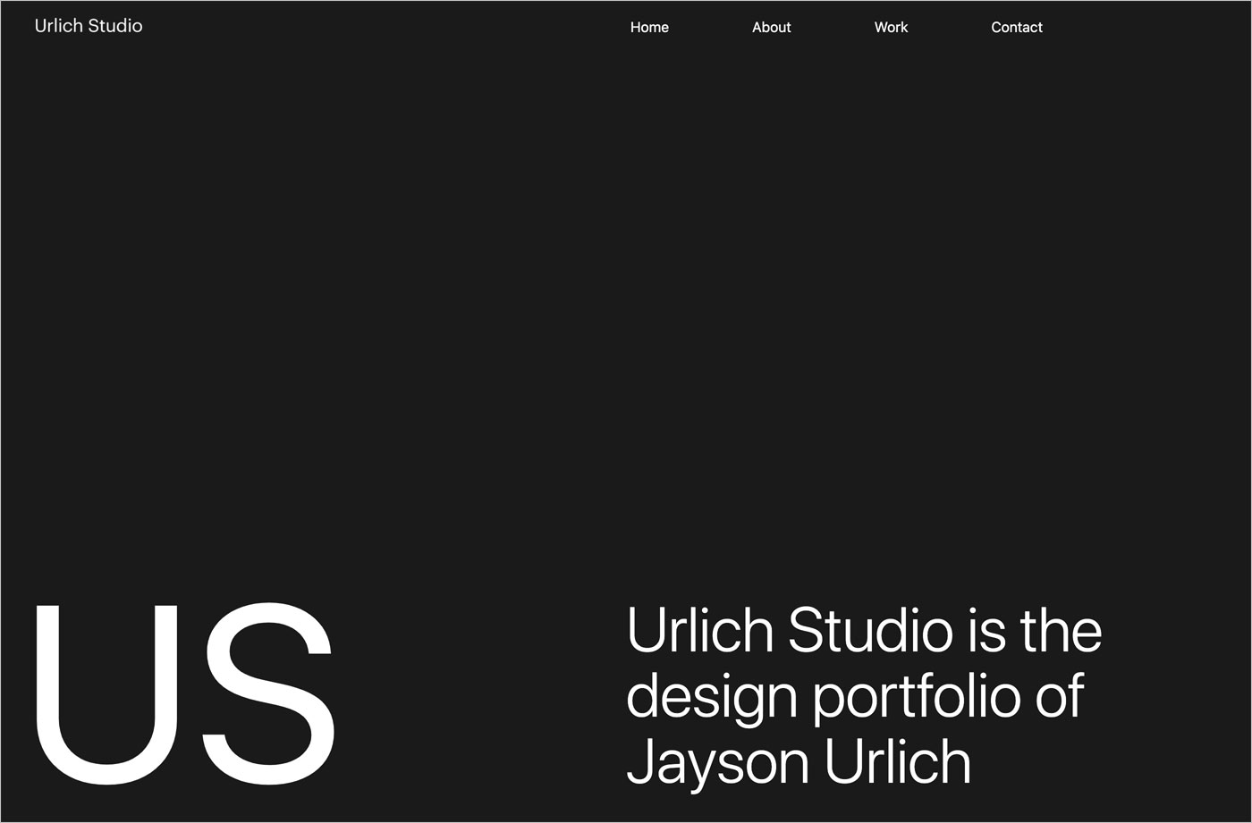 Urlich Studioウェブサイトの画面キャプチャ画像