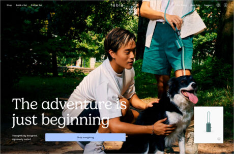 Fable | Adventure awaitsウェブサイトの画面キャプチャ画像