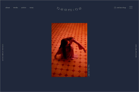 hermine｜ichiko aoba｜青葉市子ウェブサイトの画面キャプチャ画像