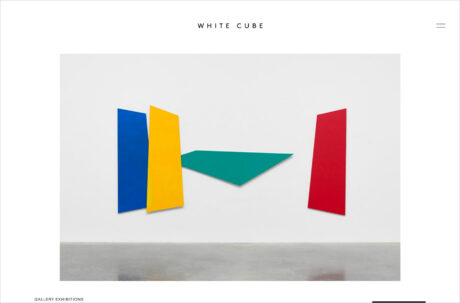 White cubeウェブサイトの画面キャプチャ画像
