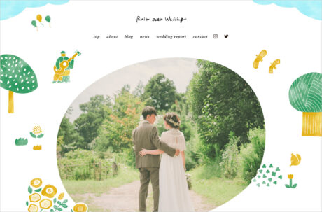 brim over wedding 茨城で自由溢れるウェディングをプロデュースウェブサイトの画面キャプチャ画像