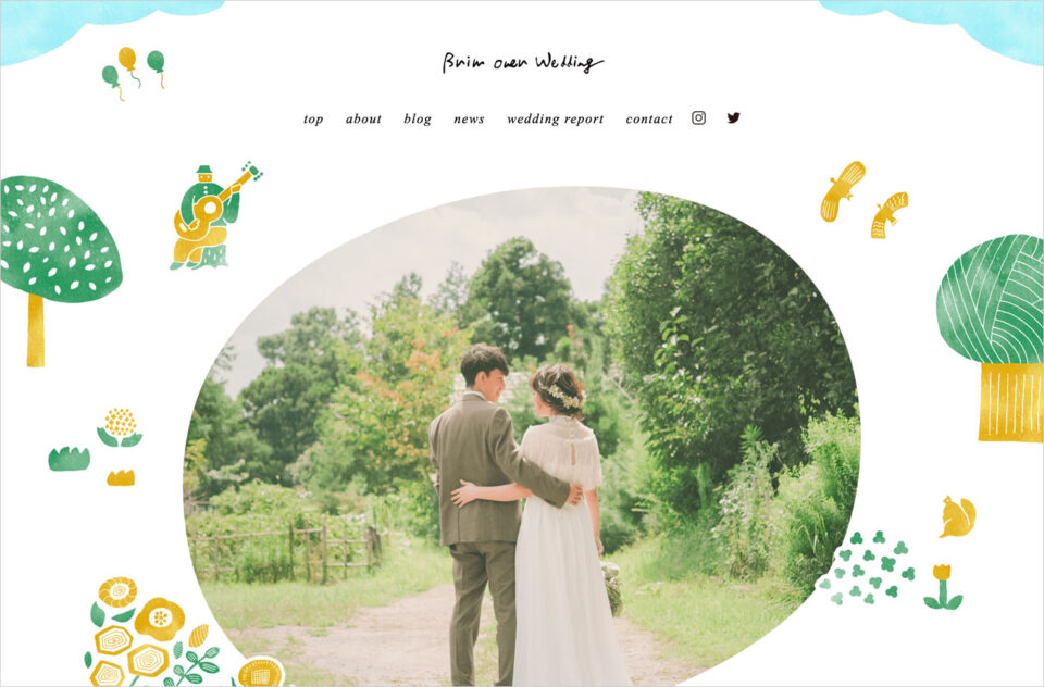 brim over wedding 茨城で自由溢れるウェディングをプロデュースウェブサイトの画面キャプチャ画像