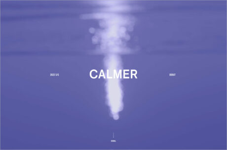 2022 S/S CALMER DEBUT｜CALMER – BAYCREW’S STOREウェブサイトの画面キャプチャ画像