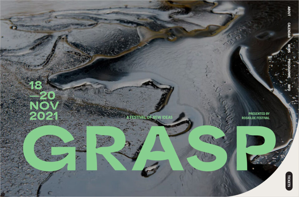 GRASP | Presented by Roskilde Festivalウェブサイトの画面キャプチャ画像
