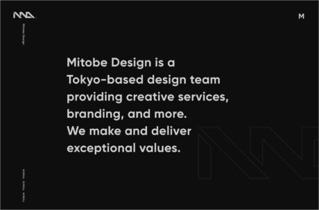 MITOBE DESIGN CORPORATIONウェブサイトの画面キャプチャ画像