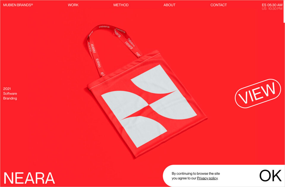MB | Mubien Brands | European design meets American ingenuityウェブサイトの画面キャプチャ画像