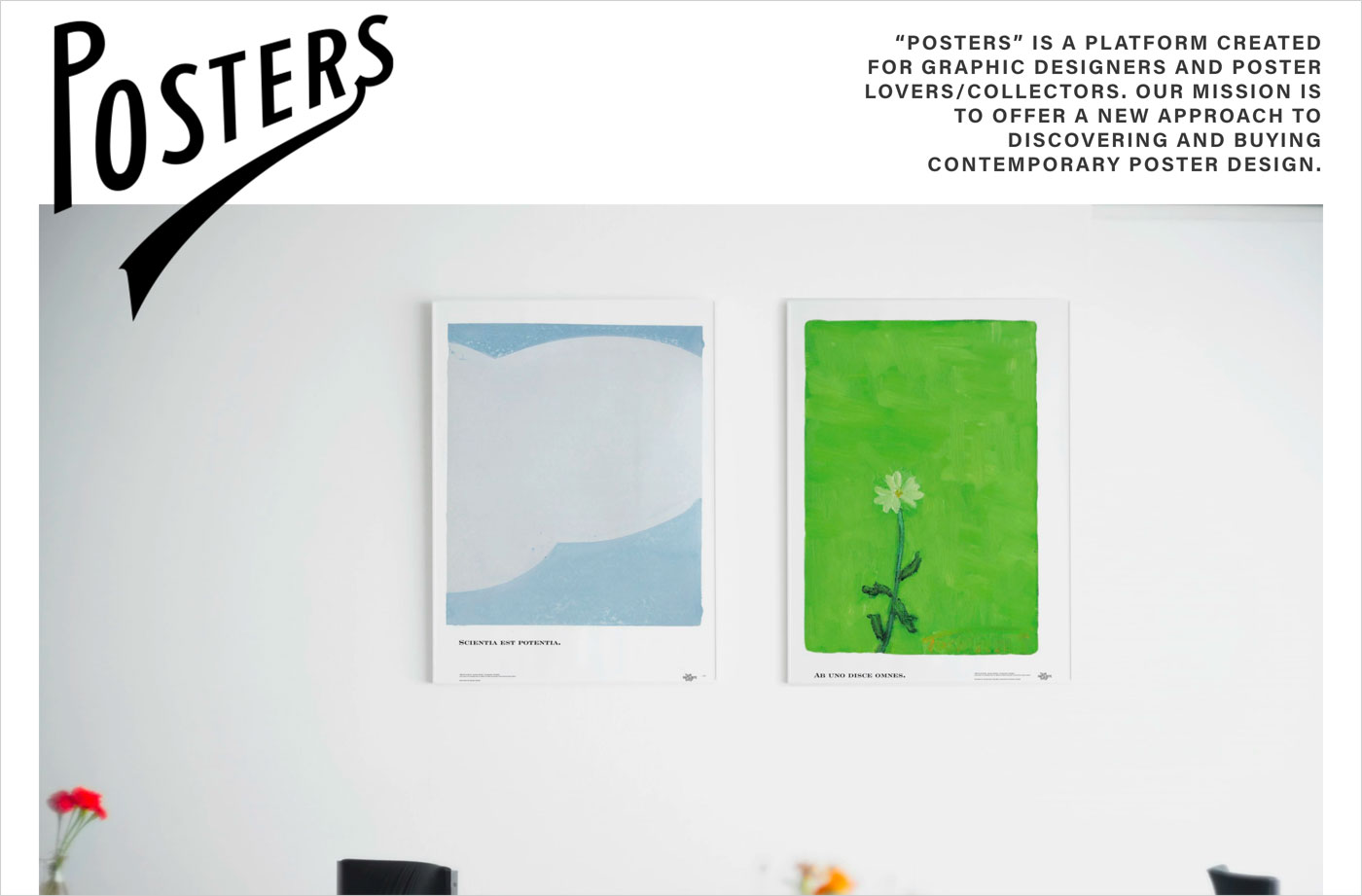 POSTERS | ポスターズ公式サイトウェブサイトの画面キャプチャ画像