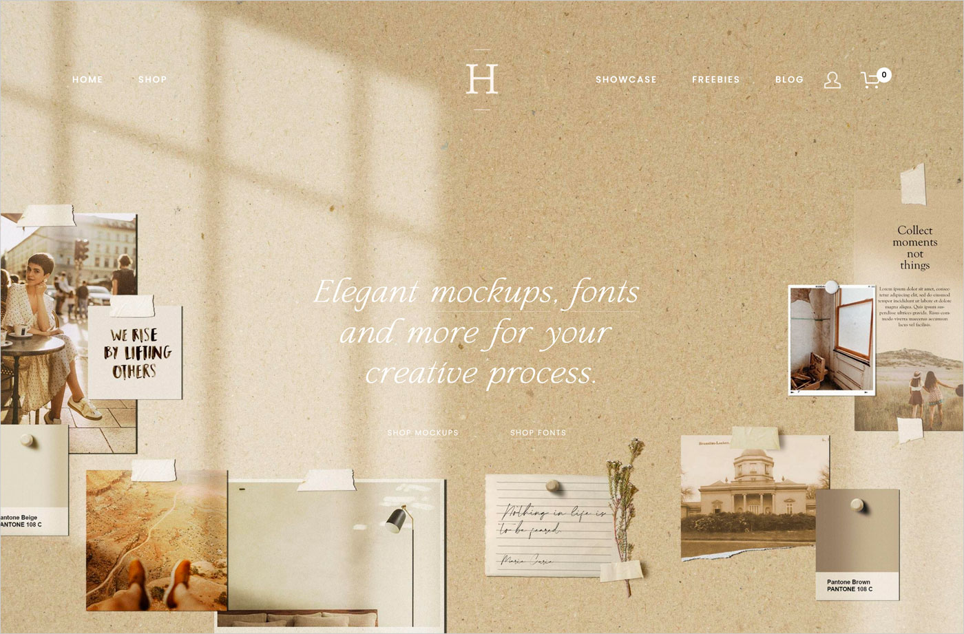 Harmonais Visual | Digital Design Goods, Mockups & Fonts for Creativesウェブサイトの画面キャプチャ画像