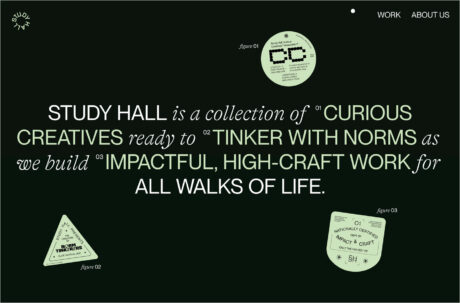 Curious Creatives – Study Hall Creativeウェブサイトの画面キャプチャ画像