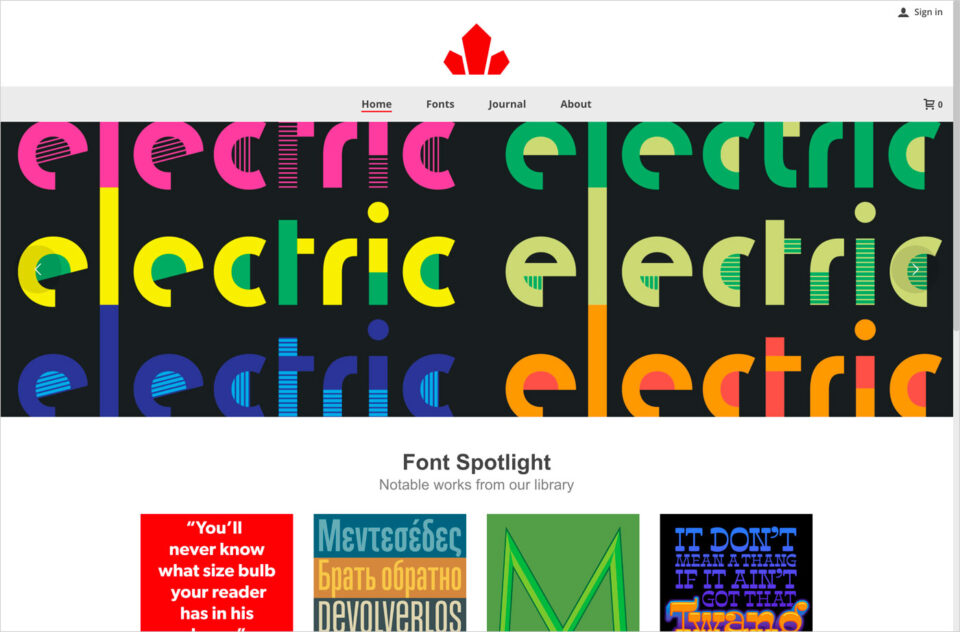 Canada Type | Quality eBook, app, print and web fontsウェブサイトの画面キャプチャ画像