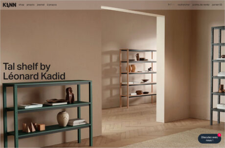 Kann Designウェブサイトの画面キャプチャ画像