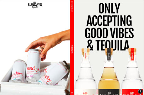 Los Sundays Tequila® – 100% Blue Agave Tequila & Real Tequila Seltzerウェブサイトの画面キャプチャ画像