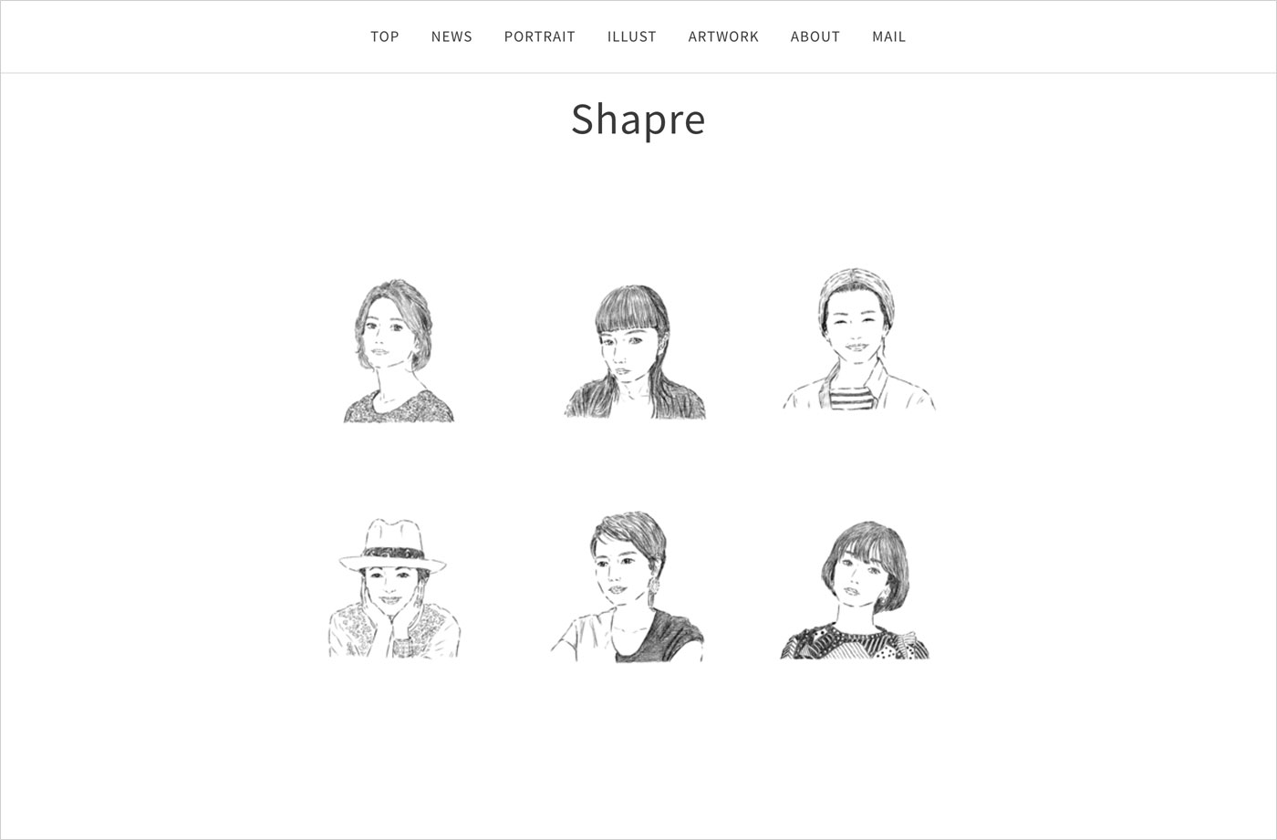 Shapreウェブサイトの画面キャプチャ画像