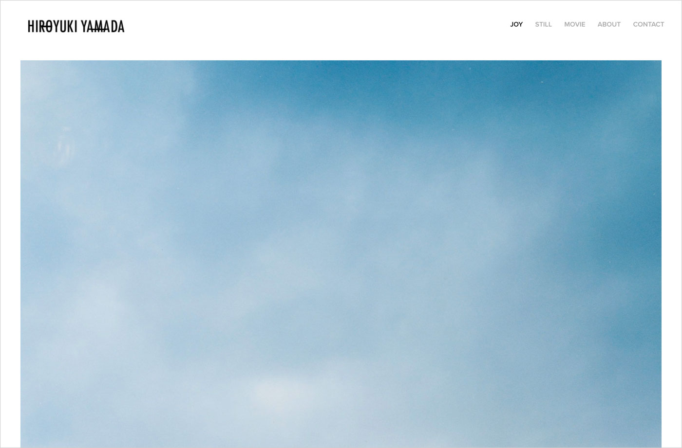Hiroyuki Yamadaウェブサイトの画面キャプチャ画像