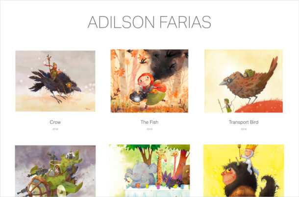 Adilson Fariasウェブサイトの画面キャプチャ画像