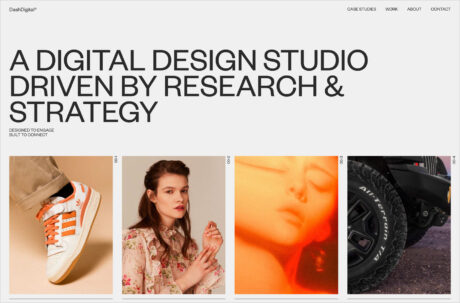 Dash Digital Studio | Connect. Engage.ウェブサイトの画面キャプチャ画像