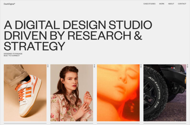 Dash Digital Studio | Connect. Engage.ウェブサイトの画面キャプチャ画像