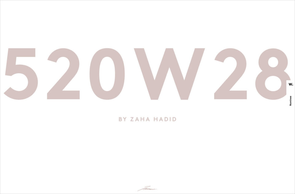 Zaha Hadid’s 520W28ウェブサイトの画面キャプチャ画像