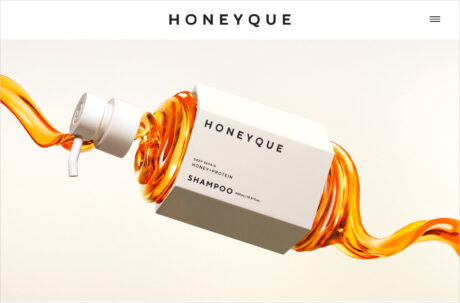 【公式】HONEYQUE（ハニーク）｜髪の芯から鍛える蜜髪へウェブサイトの画面キャプチャ画像