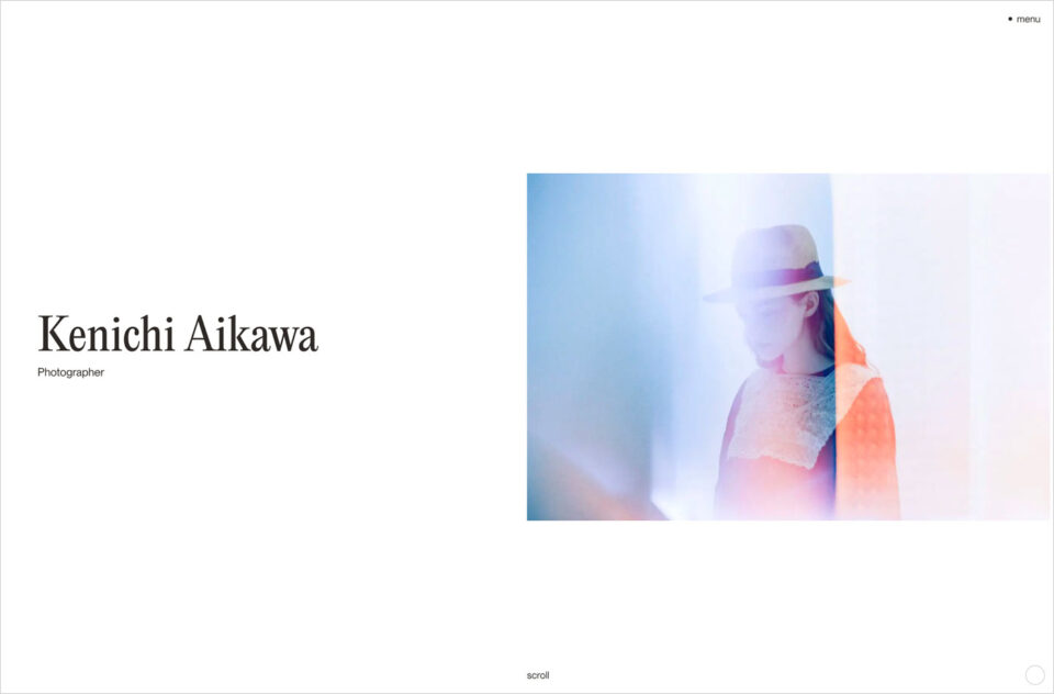 Kenichi Aikawa ― Photographerウェブサイトの画面キャプチャ画像