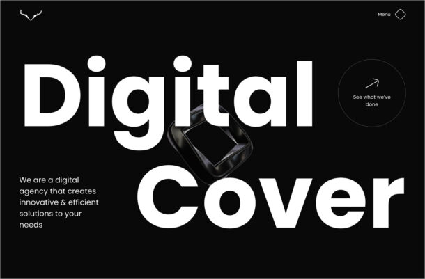 Digital Creative Agency in Malta, Paris & Lyon : Digital Coverウェブサイトの画面キャプチャ画像