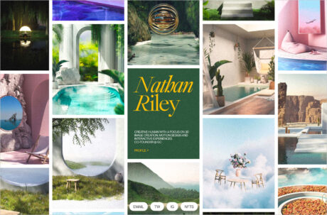 Nathan Riley — Portfolio ’22ウェブサイトの画面キャプチャ画像