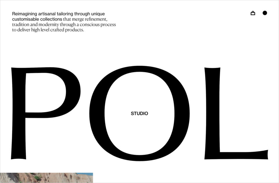 POL Studioウェブサイトの画面キャプチャ画像