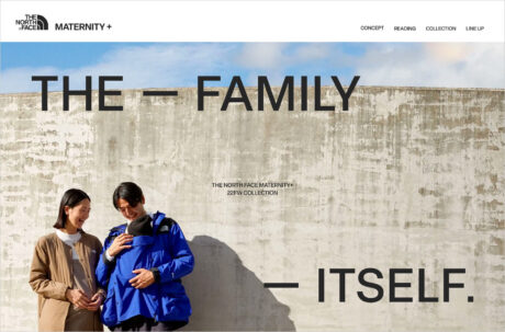 MATERNITY 2022FW｜THE NORTH FACEウェブサイトの画面キャプチャ画像